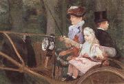 Mary Cassatt A Woman and Child in the Driving Seat Spain oil painting artist
